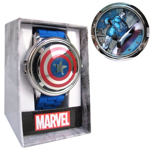 Captain America Shield Icon Spinner Watch